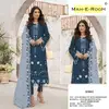 Mah E Rooh 5154 A To F Georgette Embroidery Salwar Suits Collections